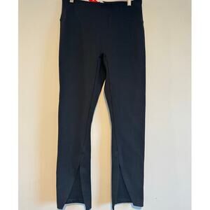 Spanx Black Split Hem Slim Pants Women’s Size Large High‎ Waist Stretch Pull On